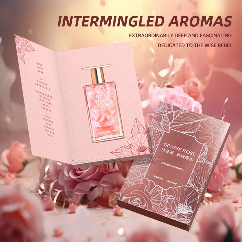 50Ml Grasse Rose Perfume Long Lasting Fragrance