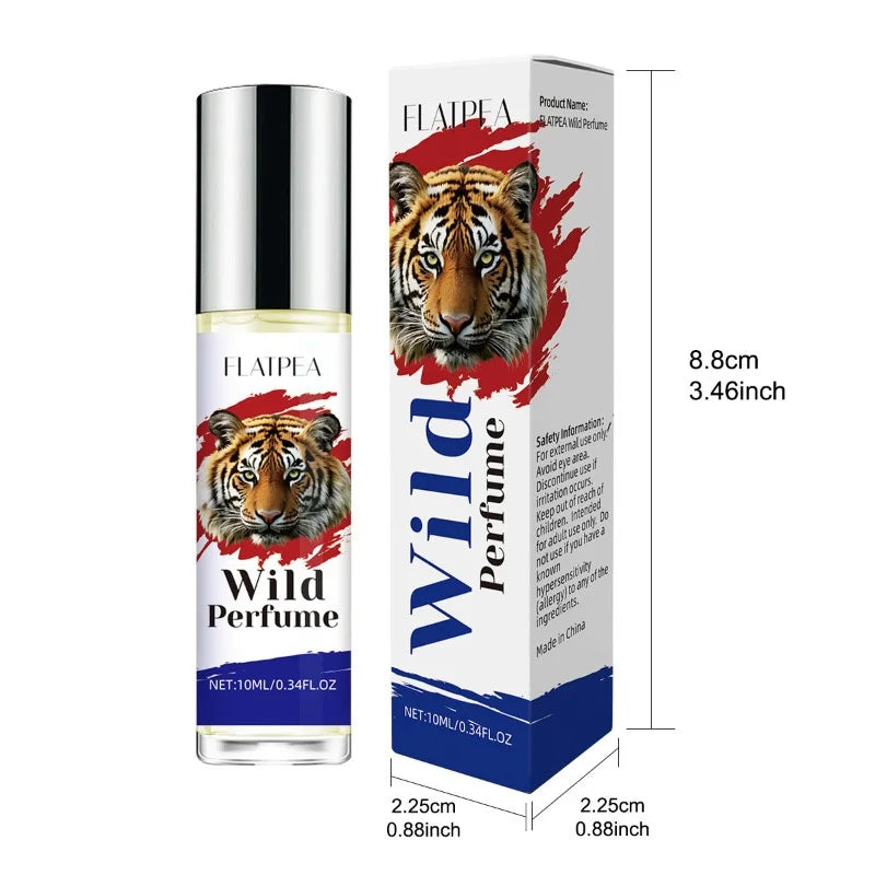 10ML Wild Men's Perfume Fresh Woody Fragrance Eau De Toilette  Opposite Sex Dating Fragrance Travel-Size Perfumes Rollerball Oil