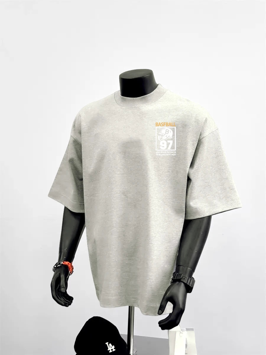 Loose Fit Unisex Short Sleeve T-Shirt Summer New Style American Style Brand Outlet Printed Customized Women's Cut Label