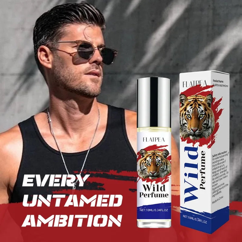 10ML Wild Men's Perfume Fresh Woody Fragrance Eau De Toilette  Opposite Sex Dating Fragrance Travel-Size Perfumes Rollerball Oil