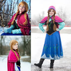 Braided Brown Cosplay Wig for Synthetic Anna Wigs Cosplay Party Wig Peluca De Princesa Princess Wig for Halloween Christmas